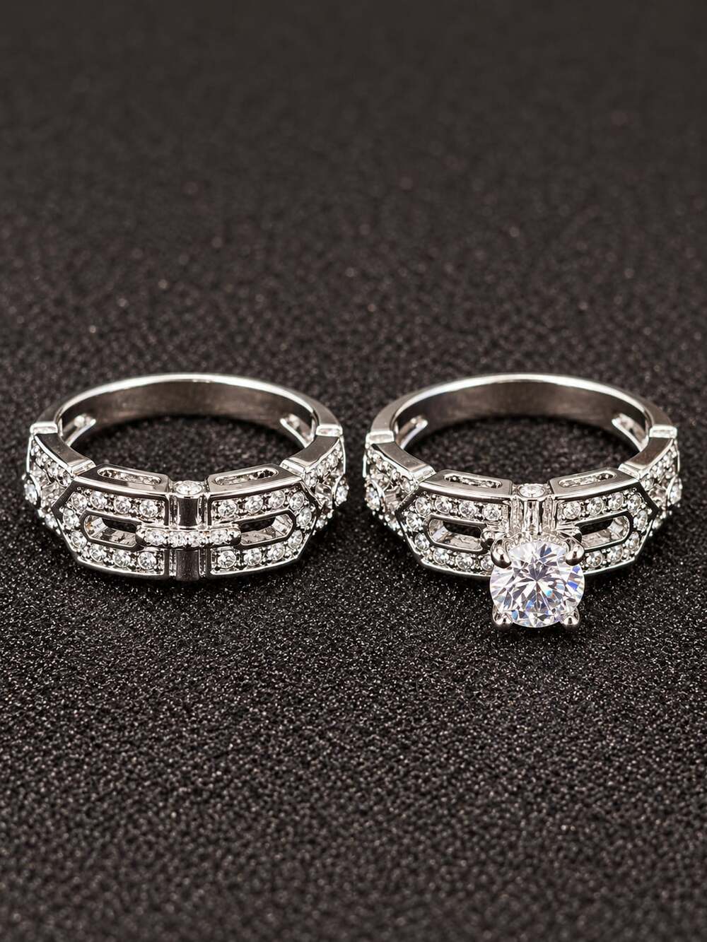 Crystal Ring Set